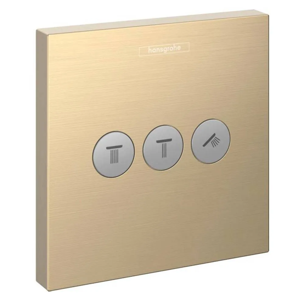 Переключатель потоков Hansgrohe ShowerSelect 15764140 для душа, шлифованная бронза