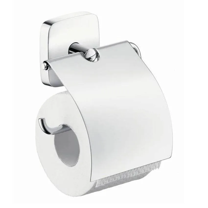 Держатель туалетной бумаги Hansgrohe PuraVida 41508000 с крышкой