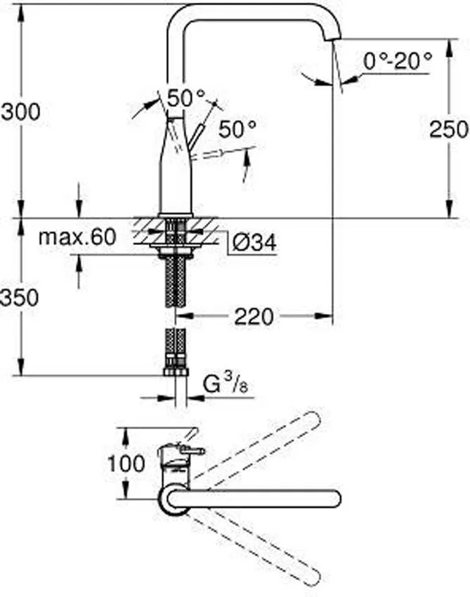 Смеситель для кухни Grohe Essence 30269DC0 изображение