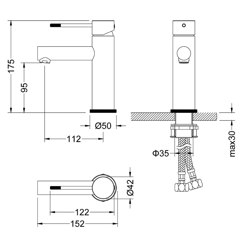 Смеситель для раковины Timo Saona 2361/17F золото матовое изображение