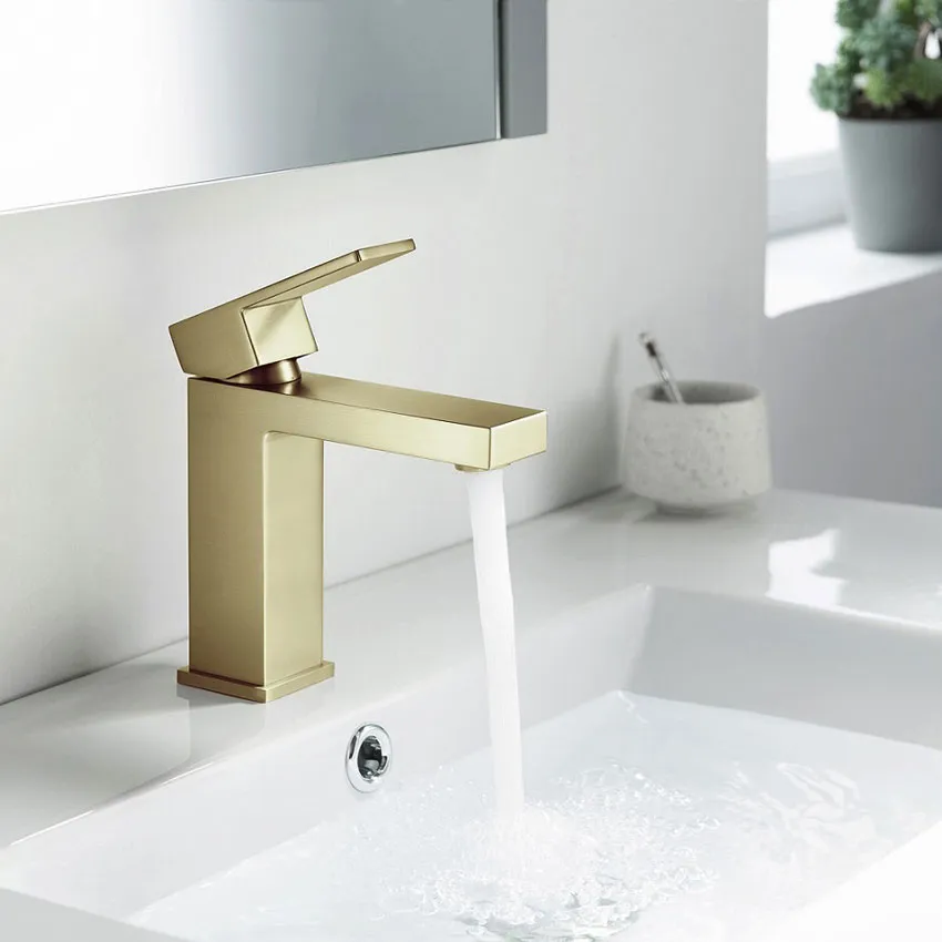 Смеситель для раковины Timo Selene 2061/17F золото матовое изображение