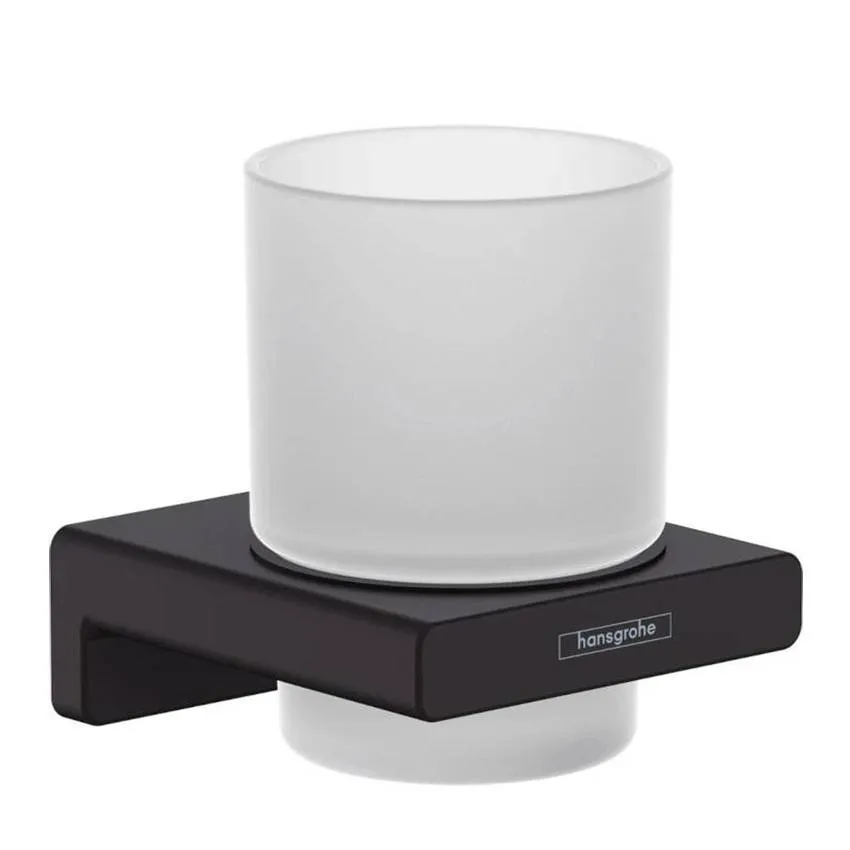 Стакан Hansgrohe AddStoris 41749670 черный матовый