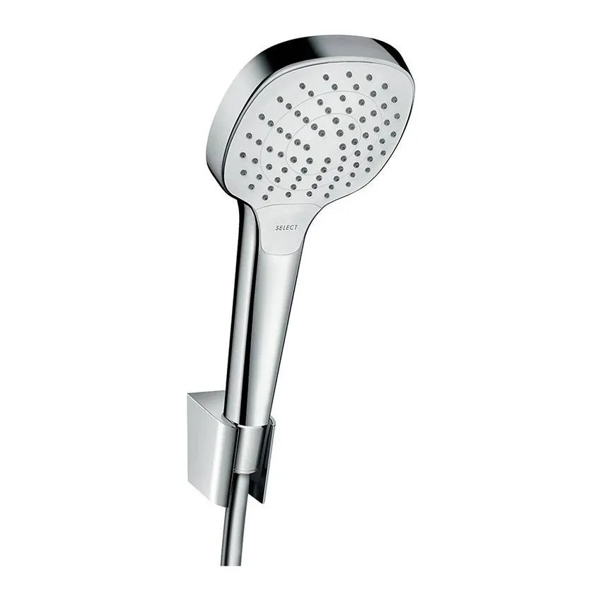 Душевой набор Hansgrohe Croma Select E 26413400 Vario с держателем и шлангом 160 см, белый/хром