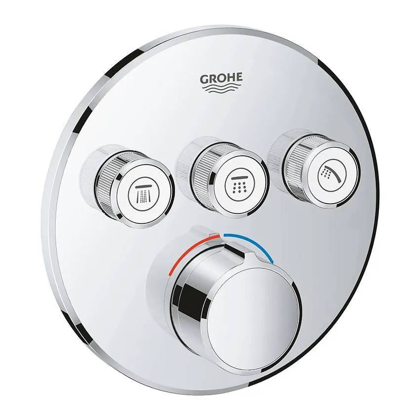 Встраиваемый смеситель Grohe Grohtherm SmartControl 29146000 на 3 выхода, хром