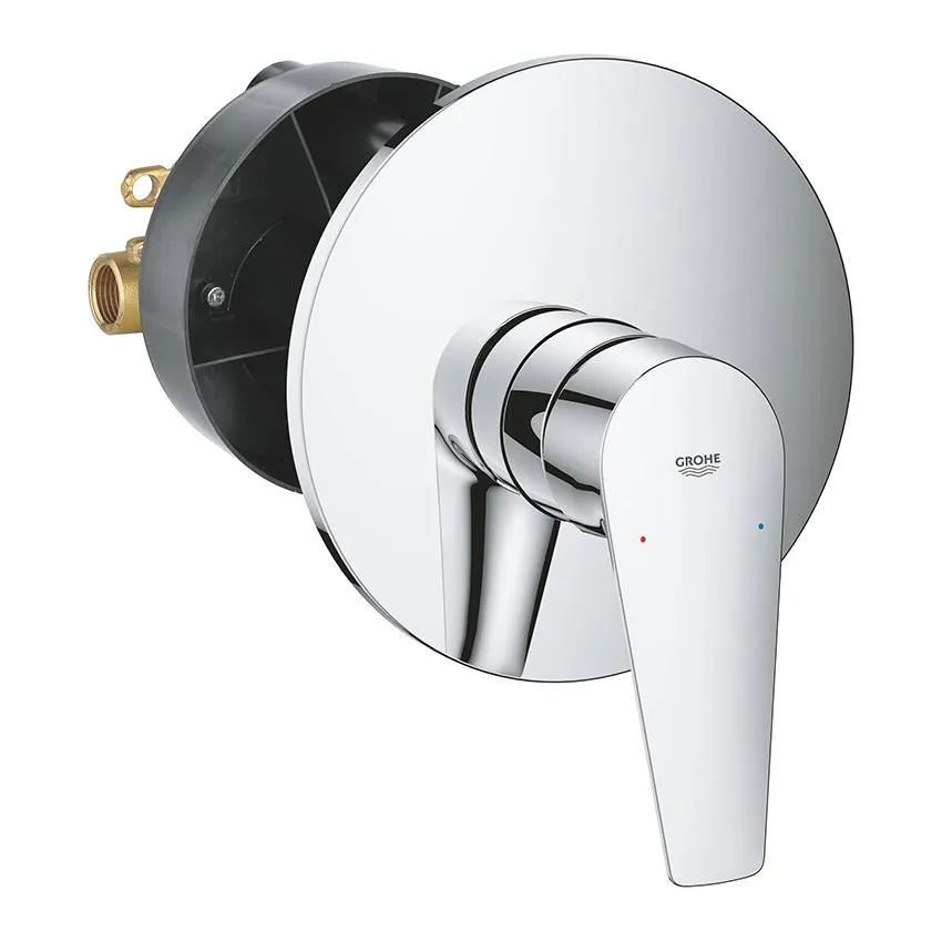 Встраиваемый смеситель Grohe BauEdge 29078001 внешняя и встраиваемая части, хром