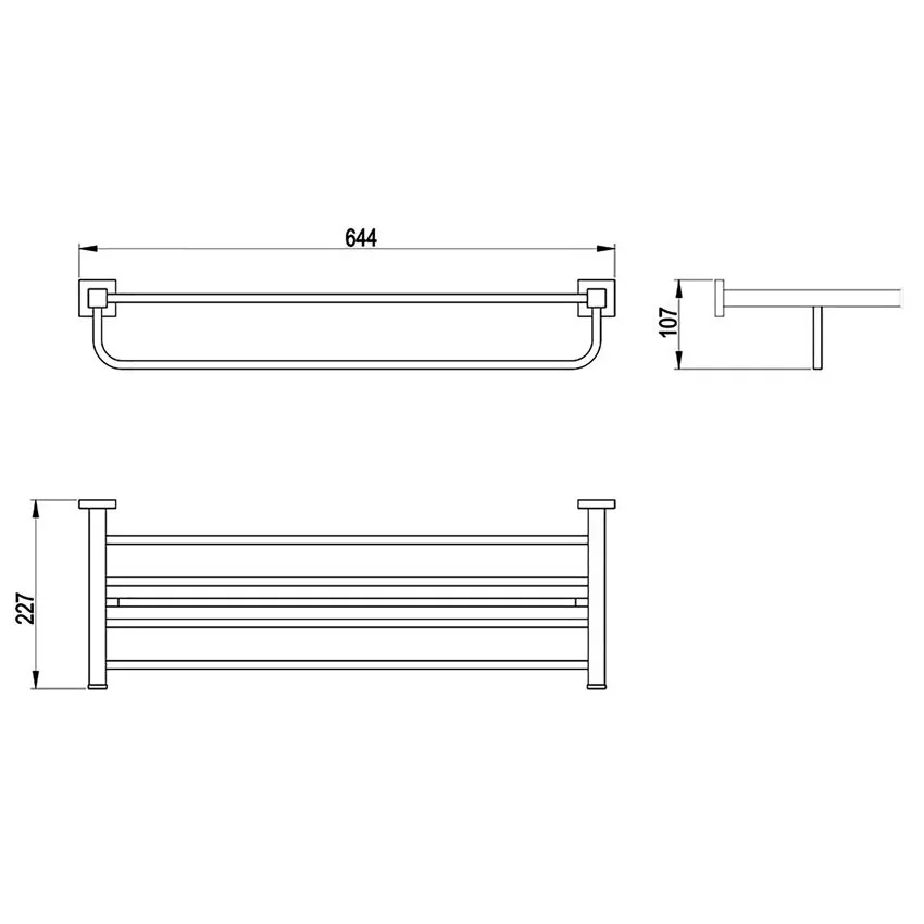 Полка для полотенец Timo Selene 10058/00 хром изображение