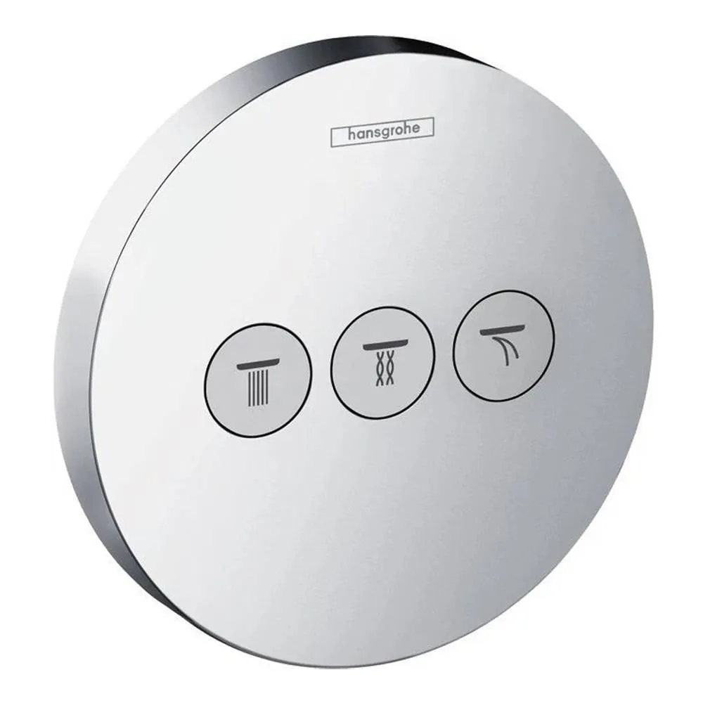 Переключатель потоков Hansgrohe ShowerSelect S 15745000 для 3 потребителей (внешняя часть)