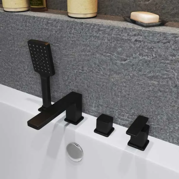 Смеситель для ванны с душем, врезной Timo Torne 4330/03Y черный изображение