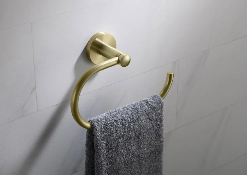 Полотенцедержатель Timo Saona 13050/17 золото матовое изображение