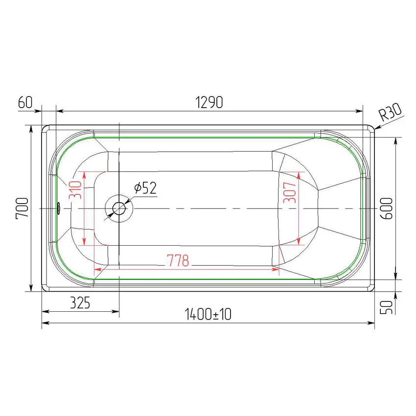 Ванна чугунная Универсал Ностальжи 140 изображение