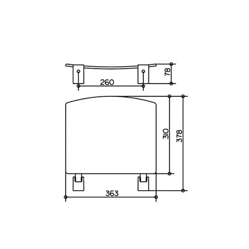 Сиденье для душа Keuco Plan 14980010051, складное изображение