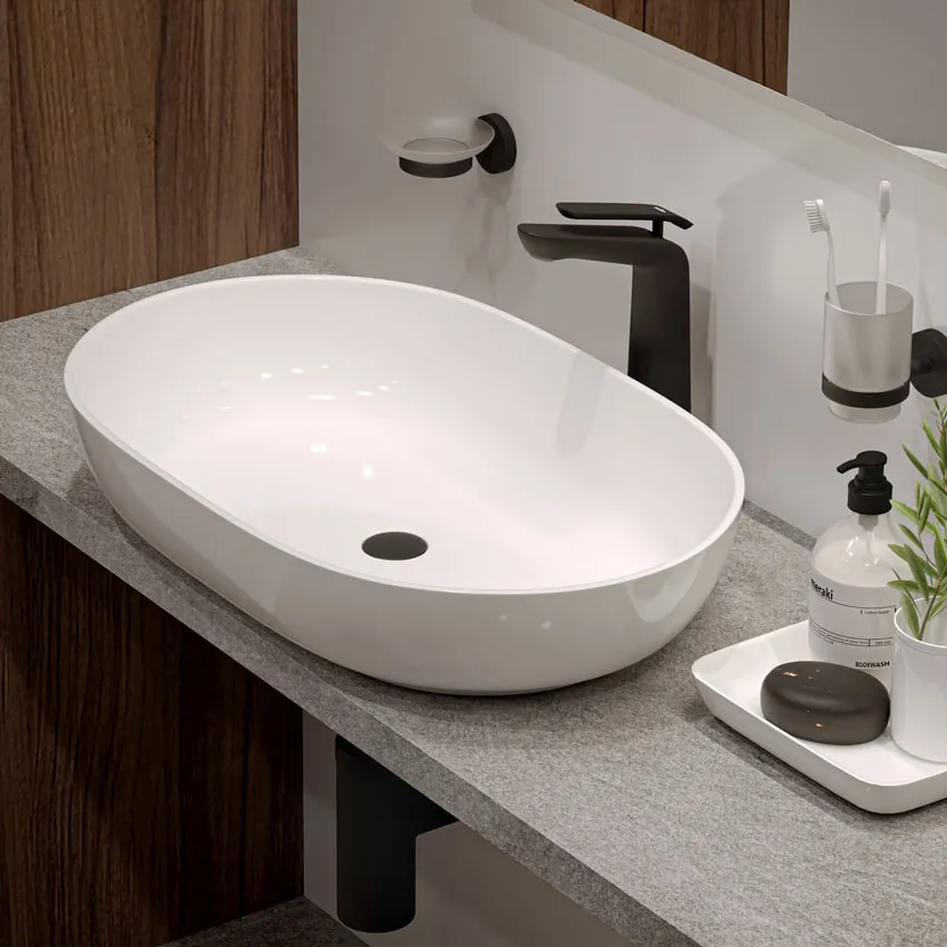 Смеситель для раковины-чаши Timo Olivia 3211/03F черный изображение