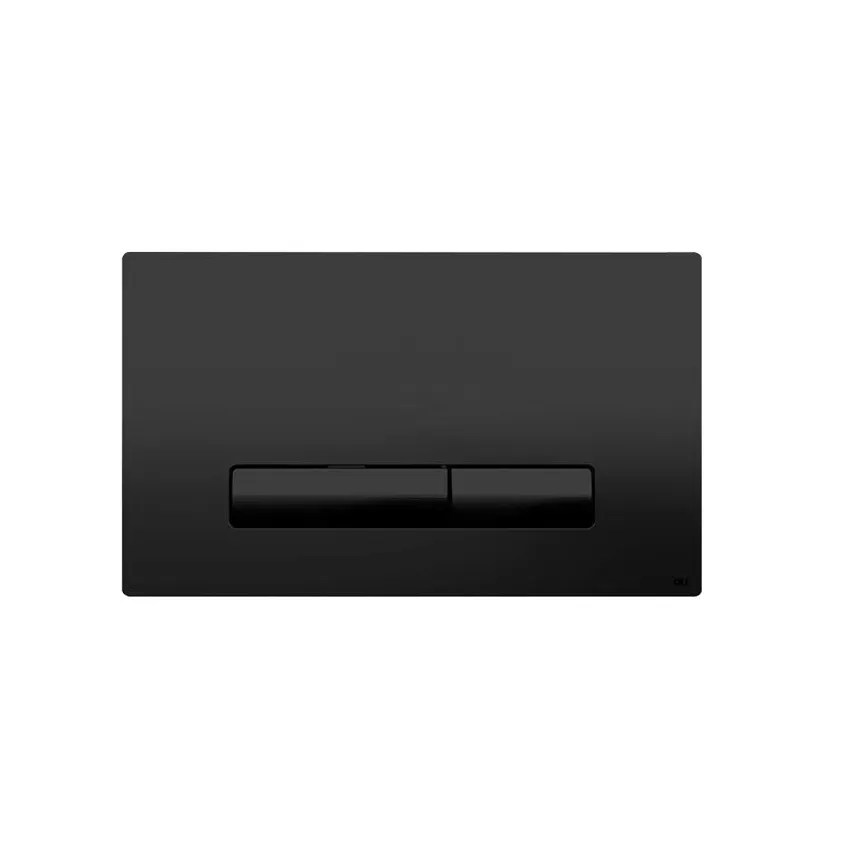 Кнопка смыва механическая Oli двойная Glam пластиковая черный soft touch