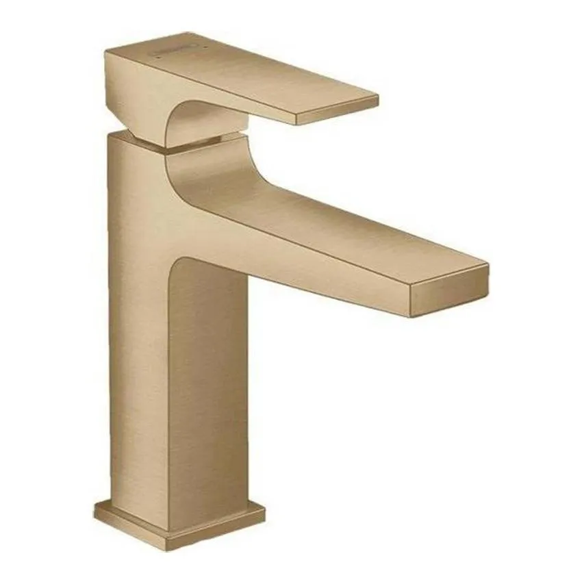 Смеситель для раковины Hansgrohe Metropol 110 со сливным клапаном Push-Open 32507140 бронза