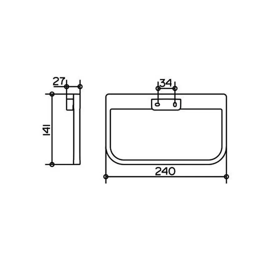Держатель для полотенца Keuco Collection Moll 12721010000 изображение