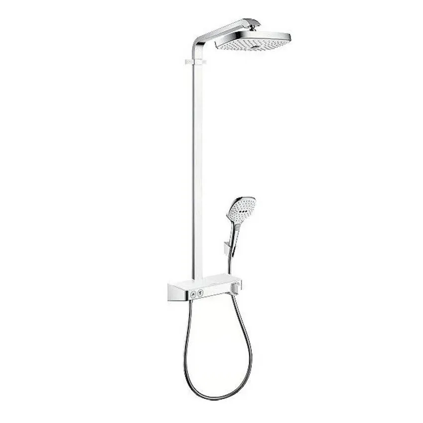 Душевая система Hansgrohe Raindance Select E 300 2jet Showerpipe 27126400 белый/хром