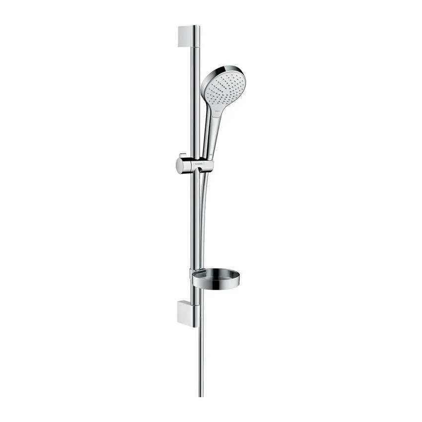 Душевой набор Hansgrohe Croma Select S 26566400, Vario со штангой 65 см и мыльницей, белый/хром