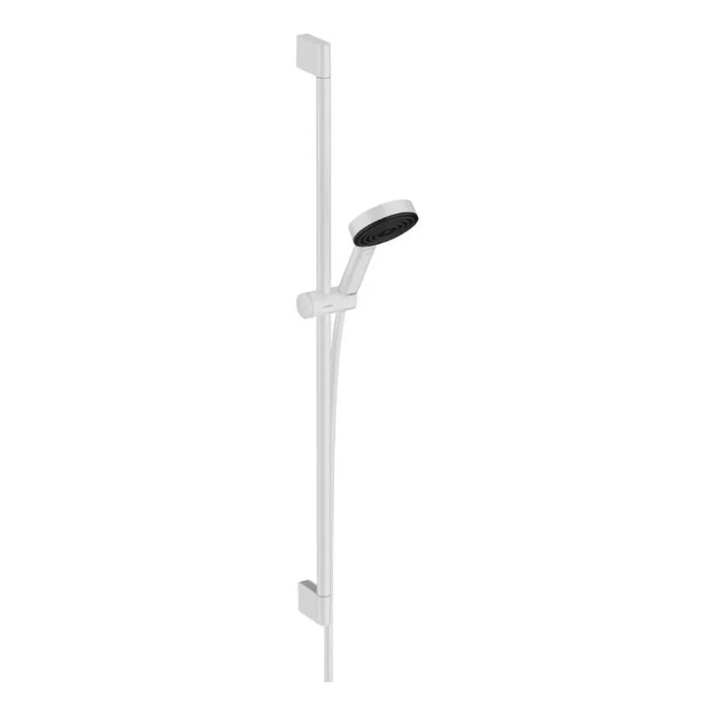 Душевой набор Hansgrohe Pulsify Select S 105 3jet Relaxation 24170700 cо штангой 90 см, белый матовый