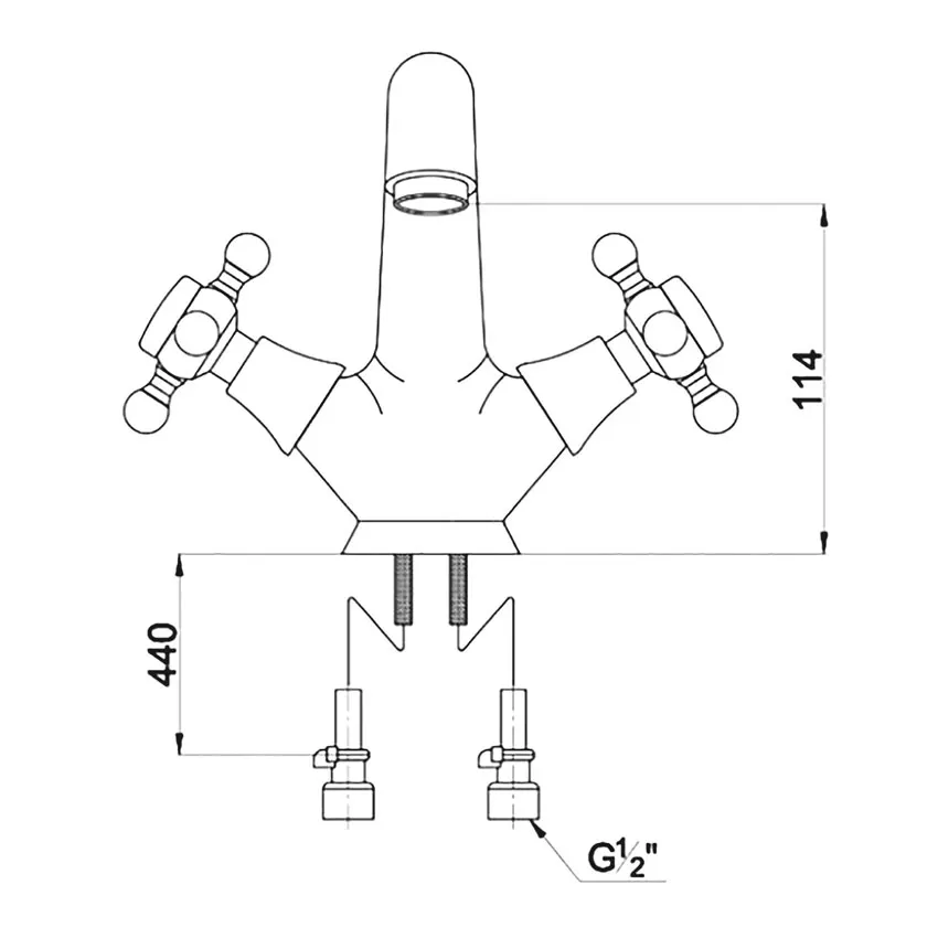Смеситель для раковины Timo Nelson 1911F silver изображение