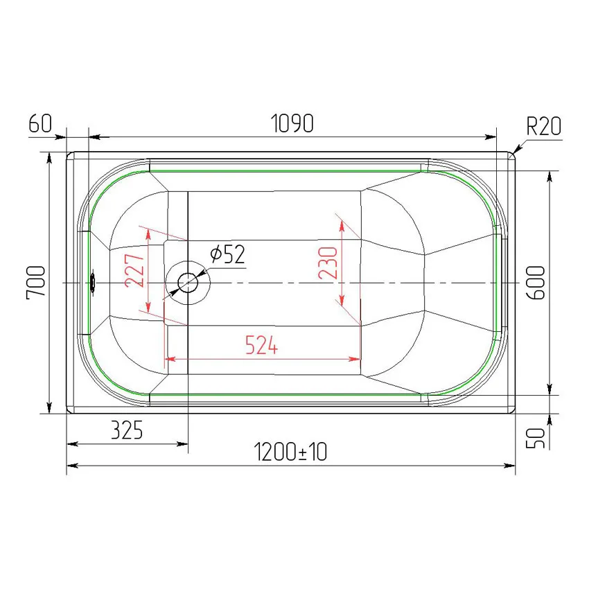 Ванна чугунная Универсал Каприз 120 изображение