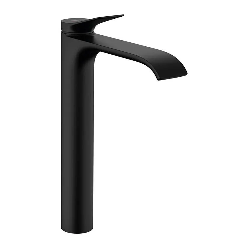 Смеситель для раковины Hansgrohe Vivenis 250 75042670 высокий, без сливного гарнитура, черный