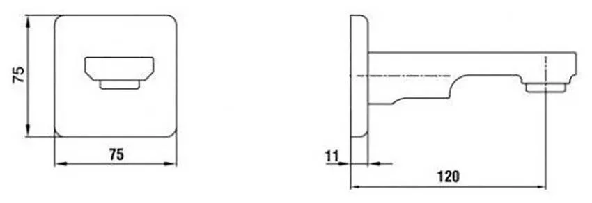 Излив E.C.A. Tiera 102159205EX-K изображение