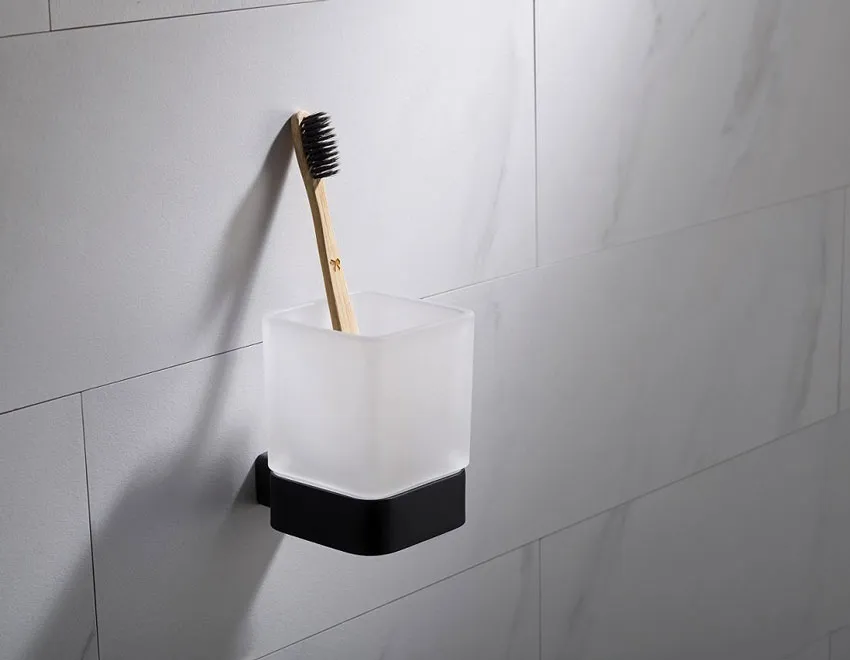 Стакан для зубных щеток Timo Selene 14033/03 черный изображение