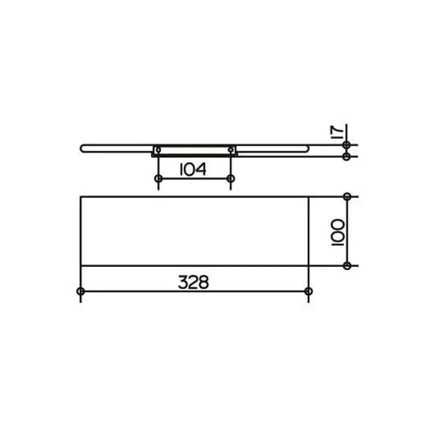 Полочка для ванной Keuco Edition 400 11558170000 изображение