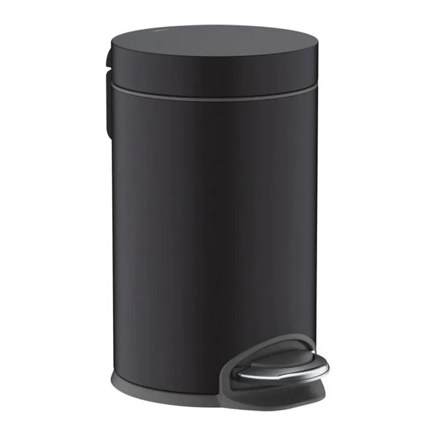 Корзина для мусора с педалью 3 л Hansgrohe AddStoris 41775670 черная матовая