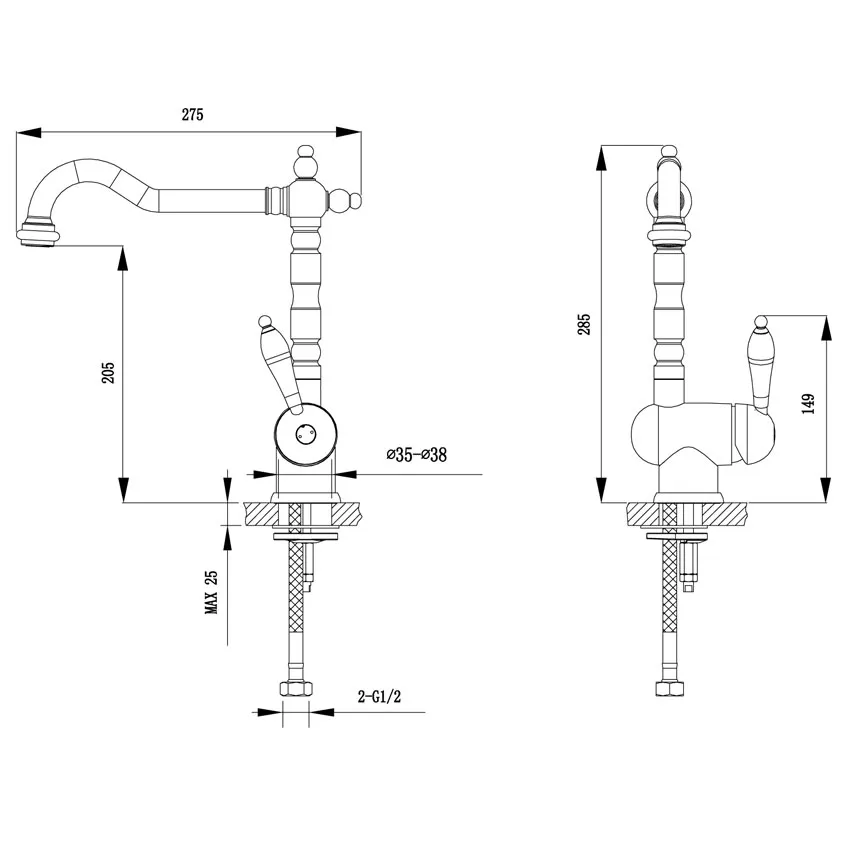 Смеситель для кухни Timo Morea 2406F white-matt изображение