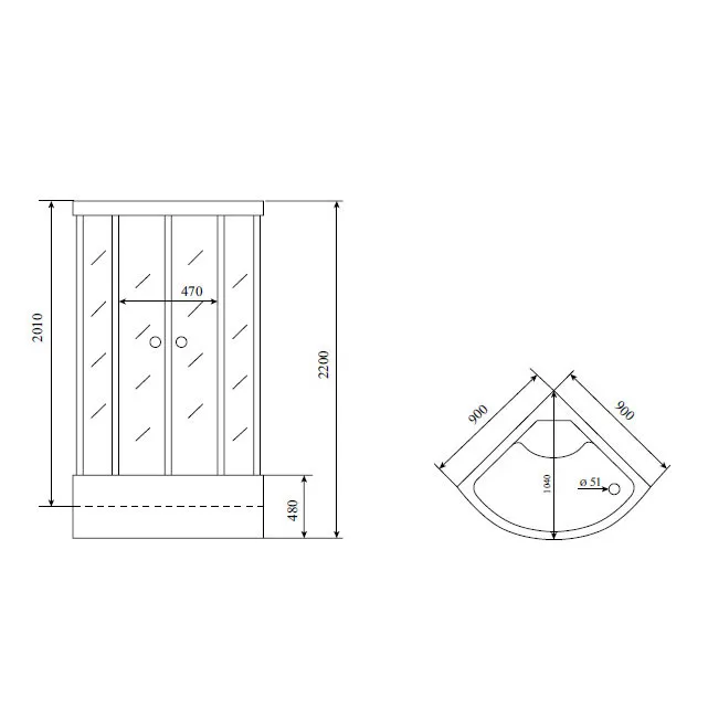 Душевая кабина Timo Standart T-5590 изображение