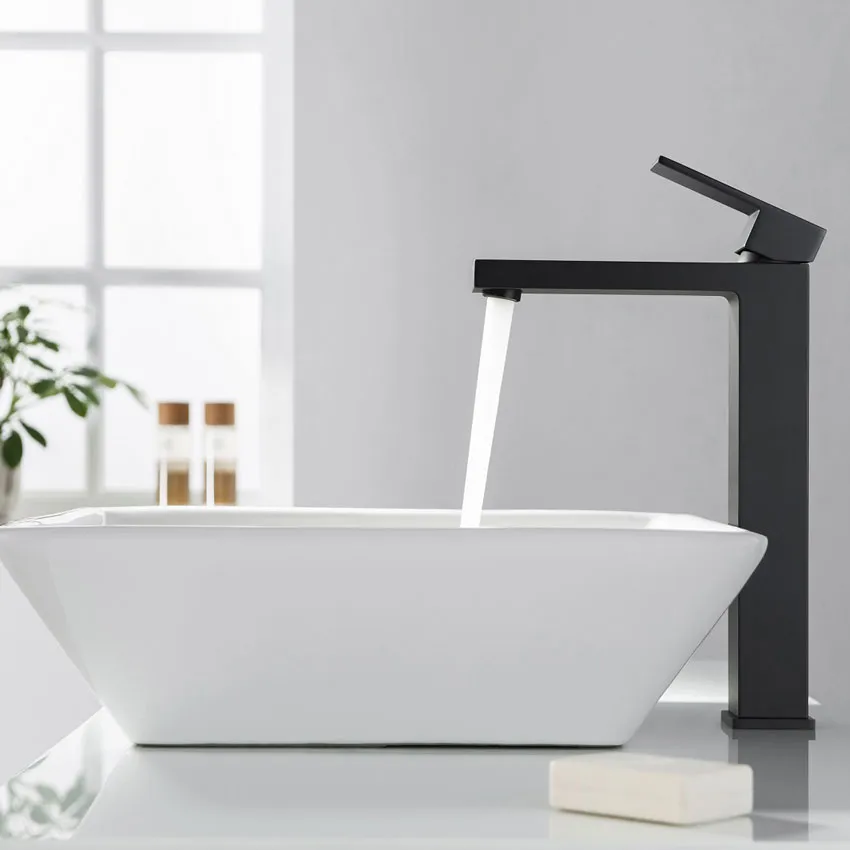 Смеситель для раковины-чаши Timo Selene 3061/03F черный изображение