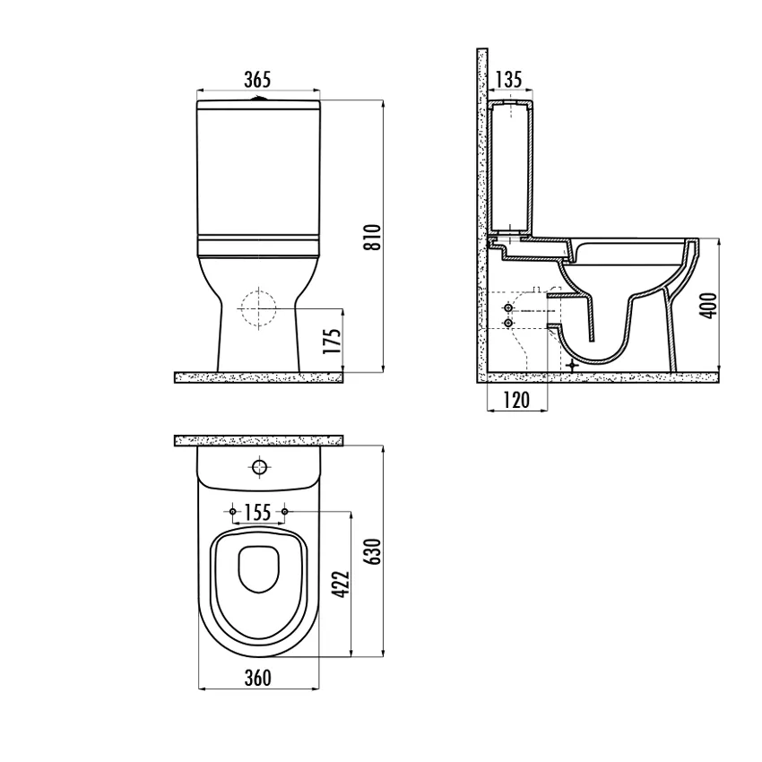 Унитаз напольный Creavit Letoon безободковый изображение