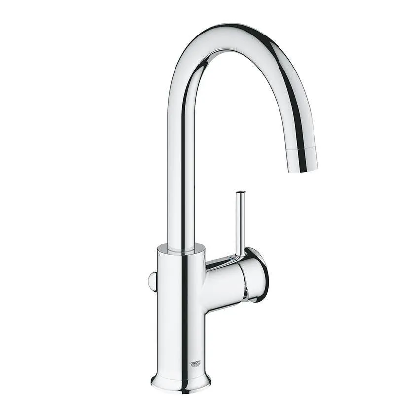 Смеситель для раковины Grohe BauClassic DN 15 23095000 со сливным гарнитуром, хром