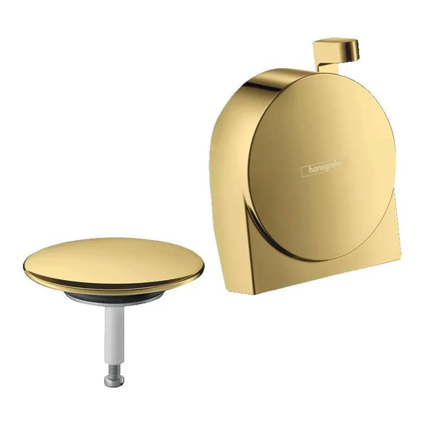 Излив на ванну Hansgrohe Exafill S с набором для слива и перелива (внешняя часть) полир,золото (58117990)