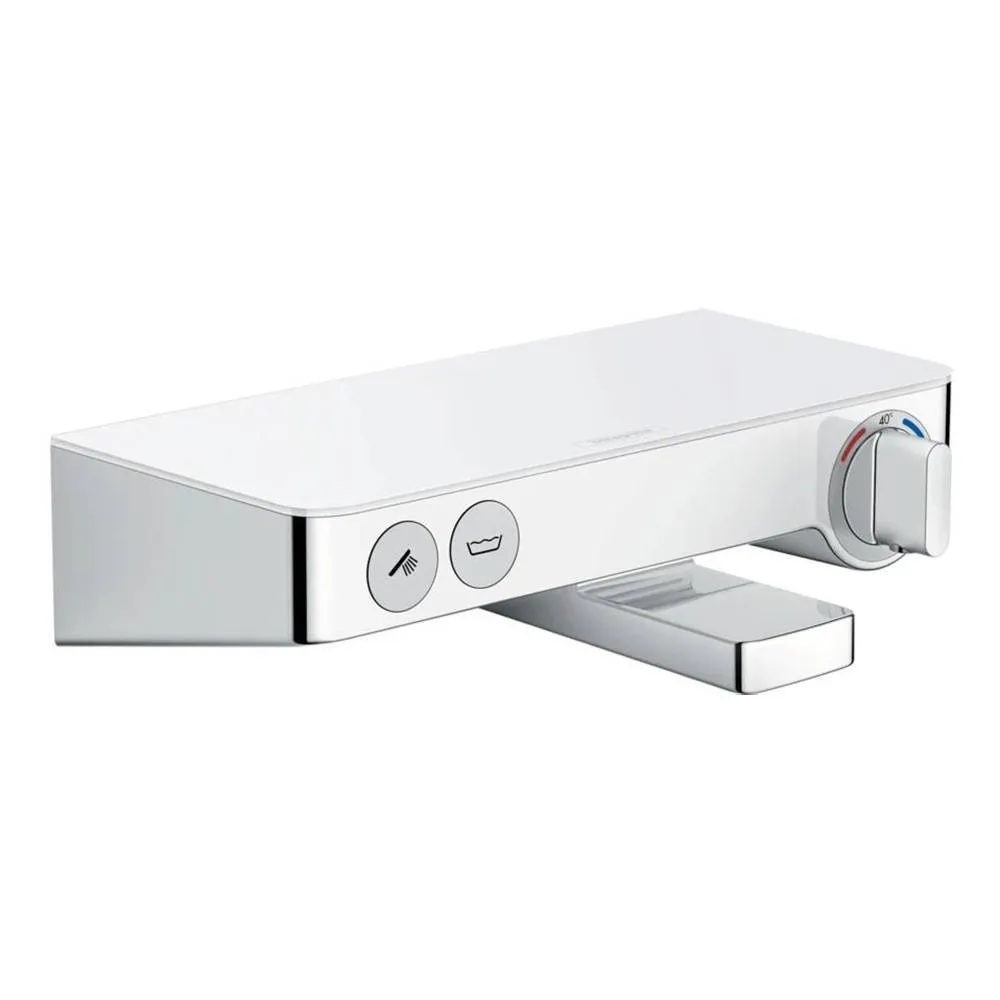 Смеситель для ванны с термостатом Hansgrohe Ecostat Select Push белый/хром 13151400