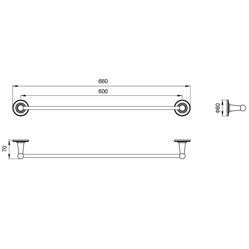 Полотенцедержатель Timo Nelson 160053/02 антик изображение