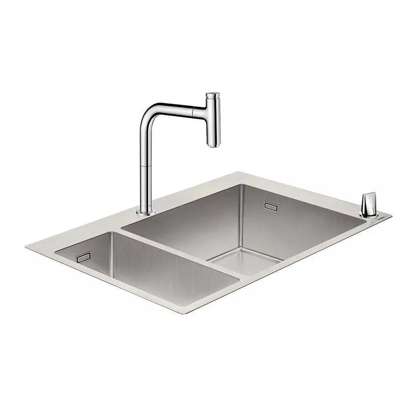 Кухонная мойка с встроенным смесителем Hansgrohe C71-F660-08 76x50 43202800