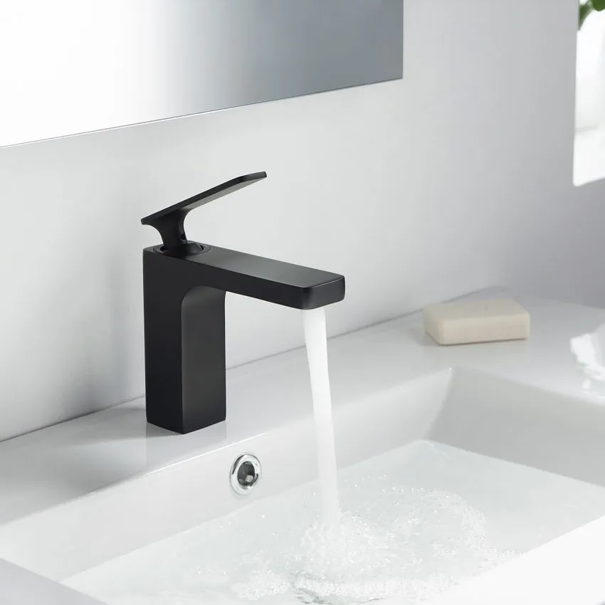 Смеситель для раковины Timo Torne 4361/03F черный изображение