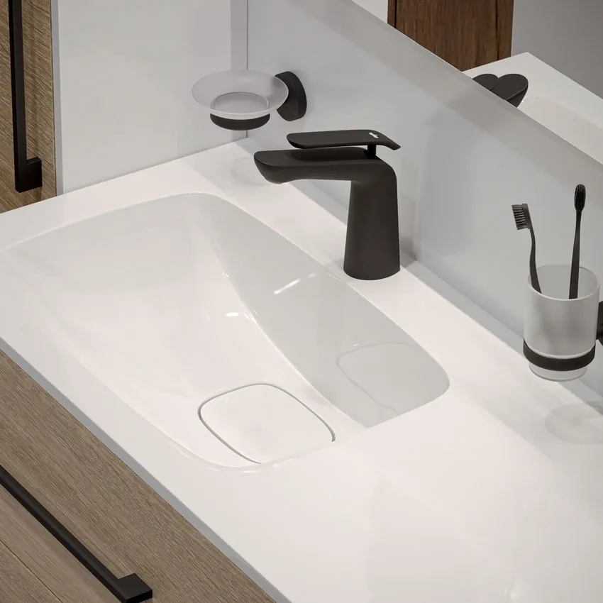 Смеситель для раковины Timo Olivia 3261/03F черный изображение