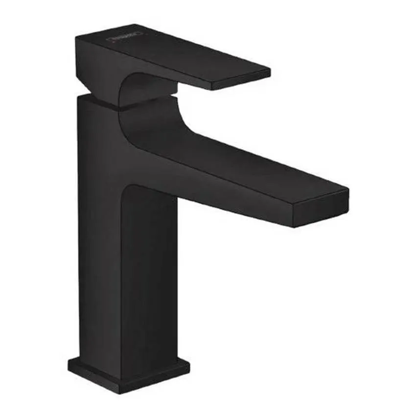 Смеситель для раковины Hansgrohe Metropol 110 со сливным клапаном Push-Open 32507670 матовый черный