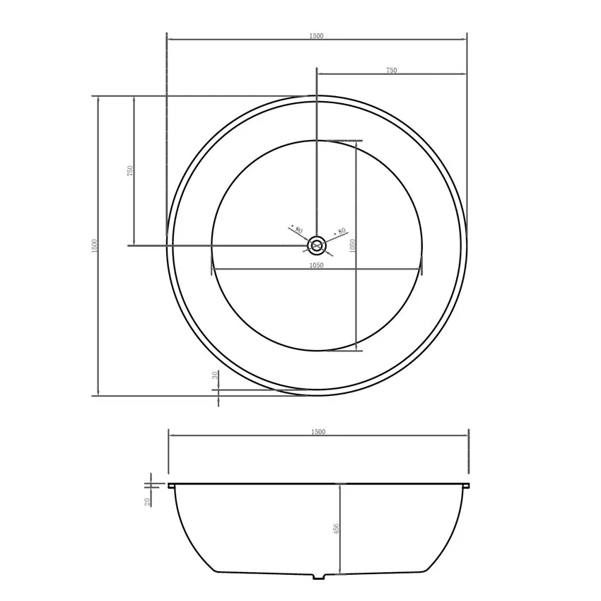 Ванна акриловая Abber AB9279MB изображение