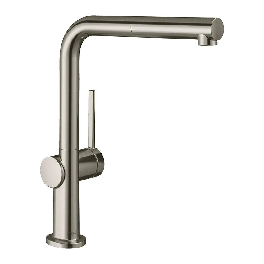 Смеситель для кухни Hansgrohe M54 Talis 270 с вытяжным душем сталь (72808800)
