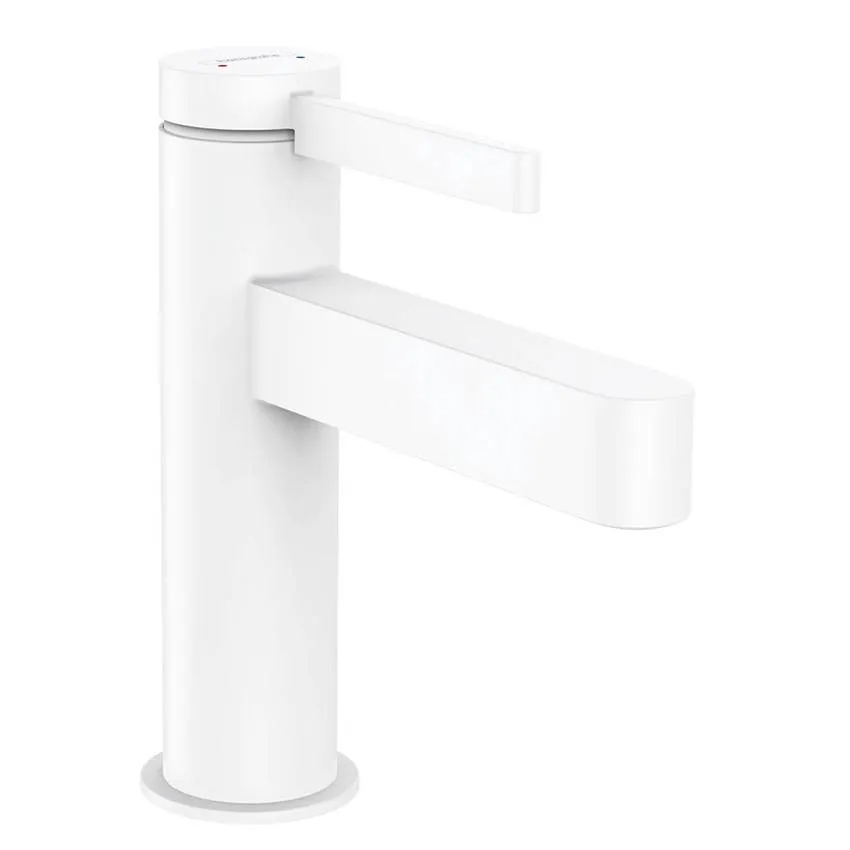 Смеситель для раковины Hansgrohe Finoris с донным клапаном Push-Open 76010700 белый матовый