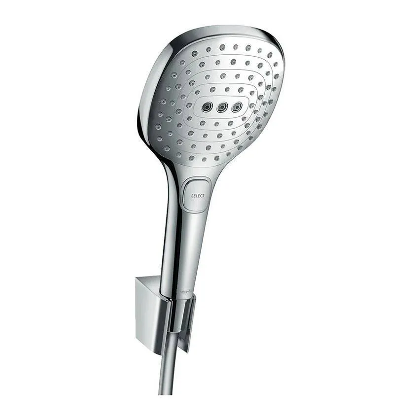 Душевой набор Hansgrohe Raindance Select E 120 26720000 с держателем и шлангом 160 см, хром