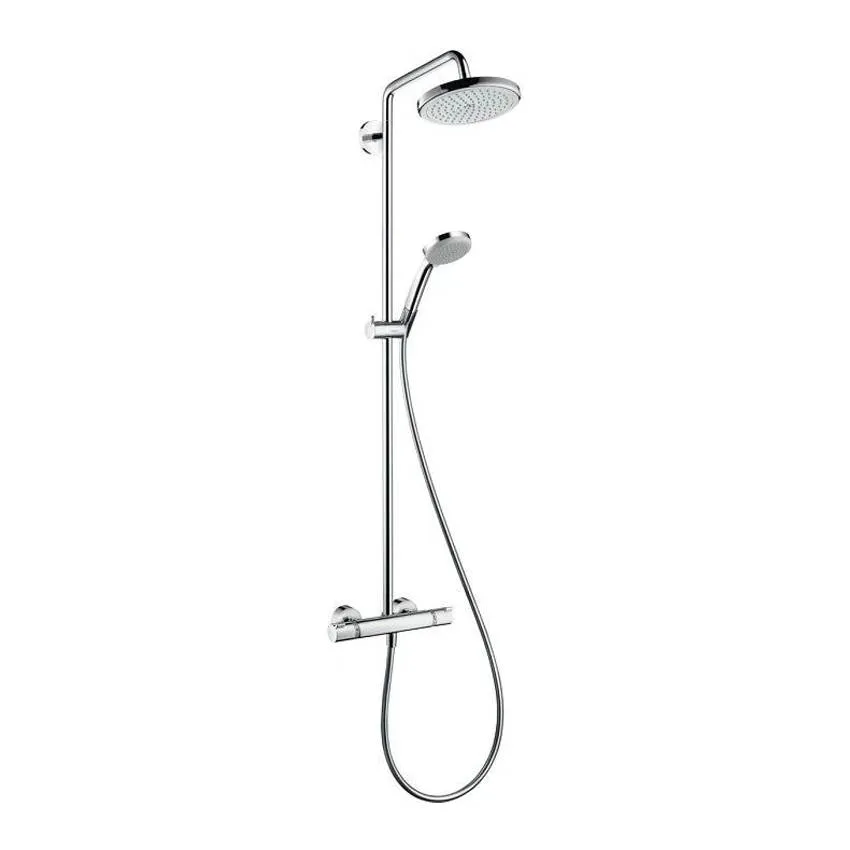 Душевая стойка Hansgrohe Croma 27185000 220 Air 1jet Showerpipe, поворотный держатель 400 мм, ½’