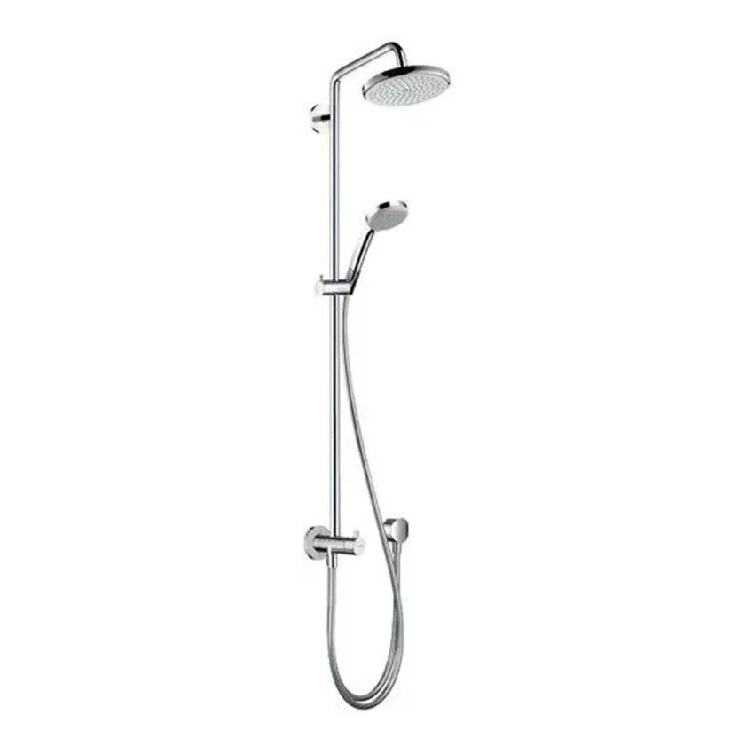 Душевая система Hansgrohe Croma 220 Showerpipe Reno 27224000 поворотный держатель 400 мм, ½’