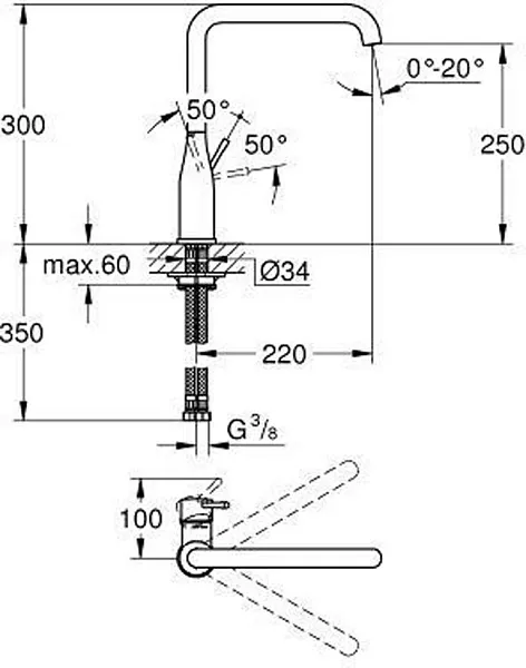Смеситель для кухни Grohe Essence 30269DC0 изображение
