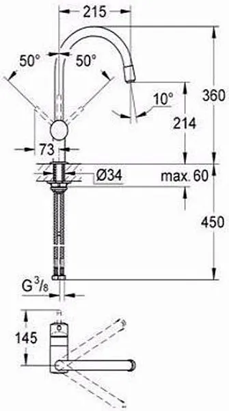 Смеситель для кухни Grohe Minta 32918DC0 изображение